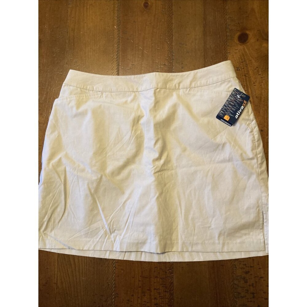 Activate Golf Beige Skort Size 16 NWT Pickleball Skirt